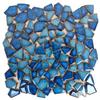 Azulejos Cerâmicos Coloridos 30x30cm com Pedrisco Grátis para Jardim Piscina Parede de Fundo Mosaico Azulejos Resistentes ao Desgaste Decoração