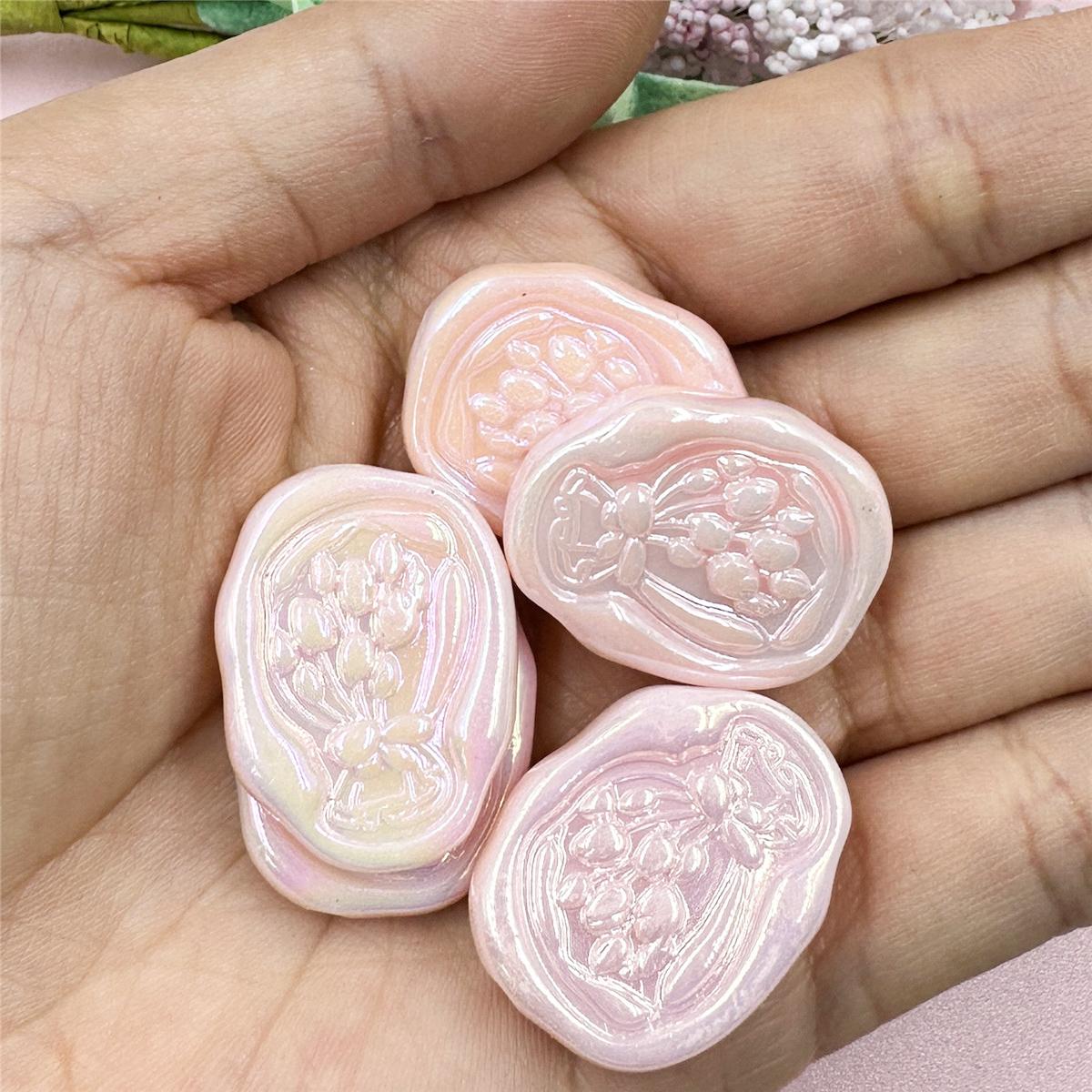 

Акриловый браслет ручной работы, ожерелье, сделай сам, геометрические бусины, свободная прокладка для изготовления ювелирных изделий, ручная работа, 5 шт., 21*27 мм, бусины, цветок тюльпана