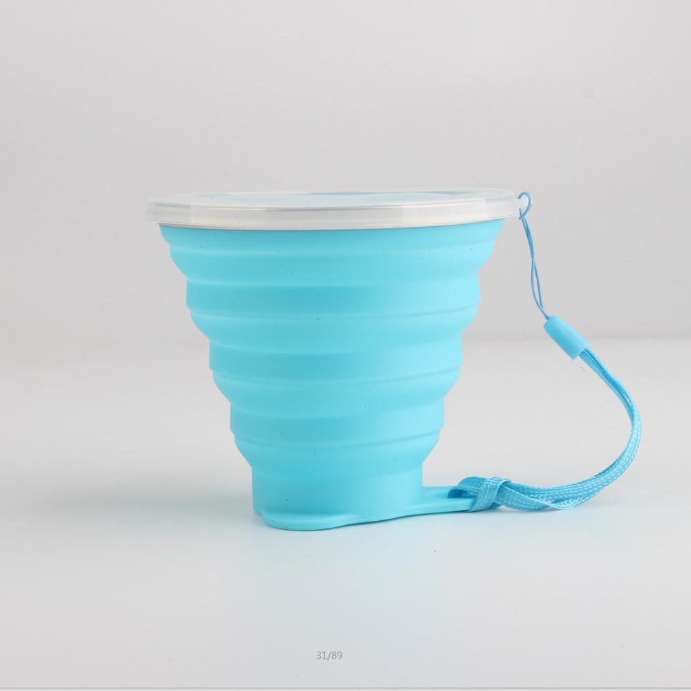 Silicone Ultra-thin Portable Folding Cup for Outdoor and Travel Use