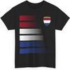 Retro Dutch Flag Soccer Tee, Netherlands Soccer Fan T-Shirt, 2026 Inspired Unisex Jersey Style Shirt, Gift for Men Women