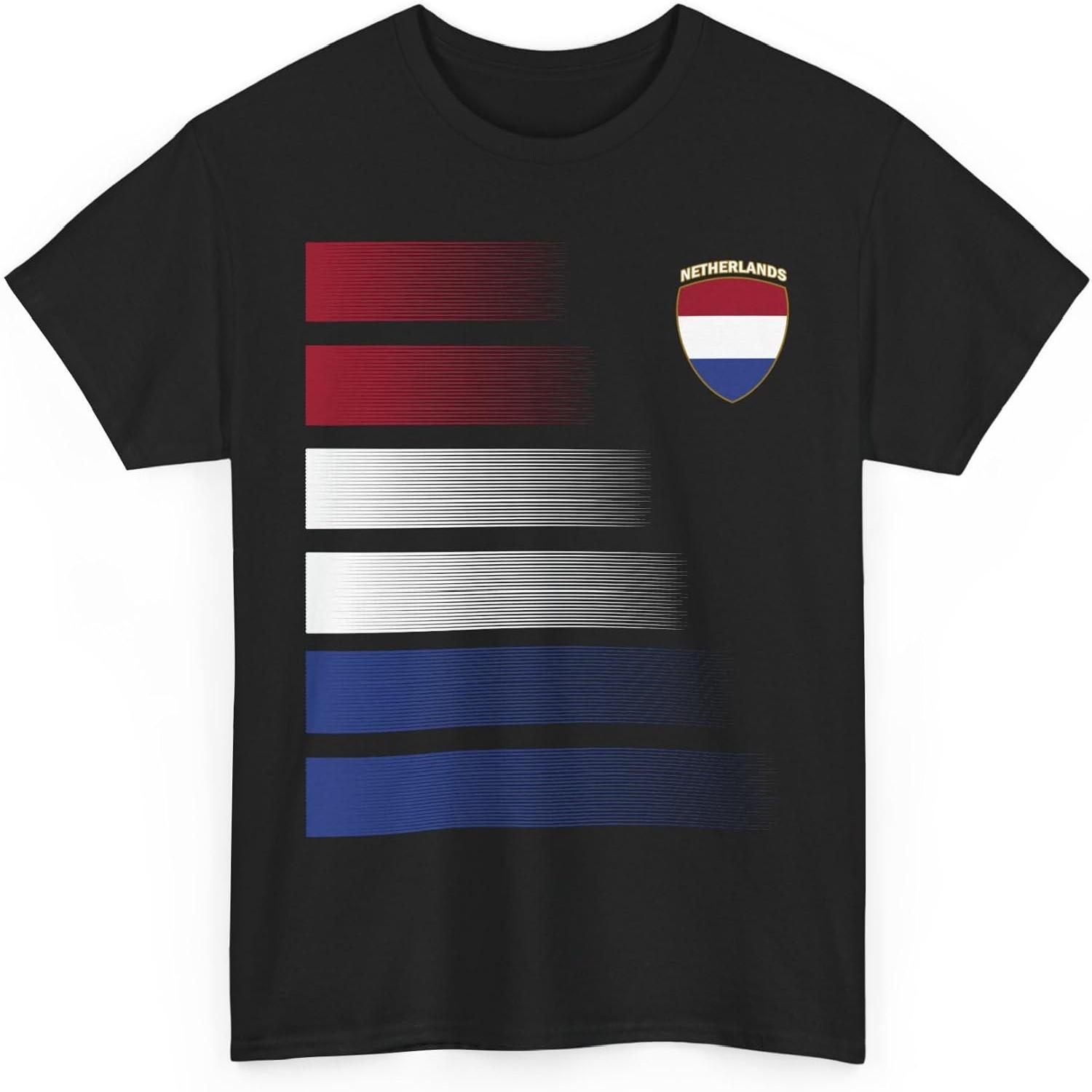

Retro Dutch Flag Soccer Tee, Netherlands Soccer Fan T-Shirt, 2026 Inspired Unisex Jersey Style Shirt, Gift for Men Women S разноцветный