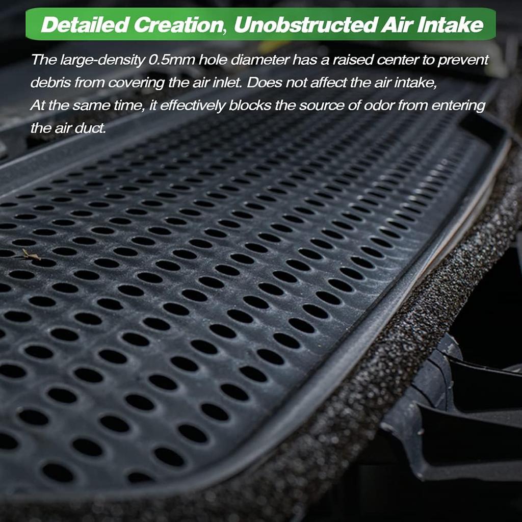 Fit for 2017-2020 Model 3 Air Intake Grille, ABS Plastic Air Vent Protection Cover, Inlet Cover, Protect Net Moth Leaves Insect Guard