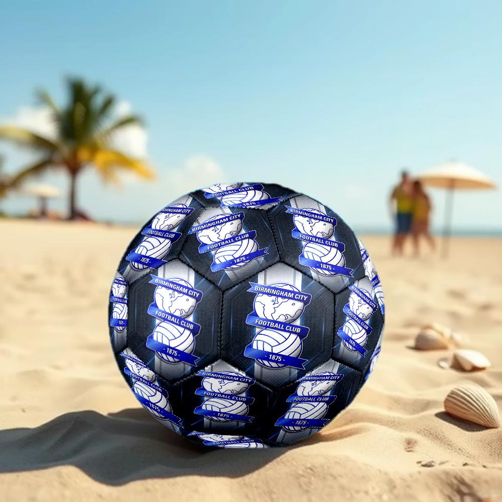 Birmingham City Taglia 5 Pallone da Calcio Alta Elasticità Pallone da Calcio Per Competizione All'aperto Allenamento Quotidiano Gioco