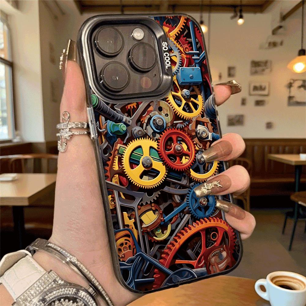 Steampunk Gears Mechanism Hard Phone Case for Xiaomi Redmi Note 15 14 13 12 11 Pro Plus Shockproof Protective Cover