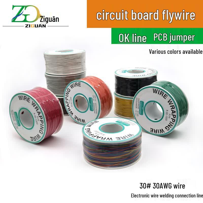 ZIGUAN 30AWG OK Laidas Vienagyslis Varis PCB Šuoliams, 250m