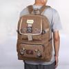 Herre Ryggsekk i Canvas med Stor Kapasitet Multifunksjonell for Utendørssport Student Skolesekk Dame Reise-ryggsekk
