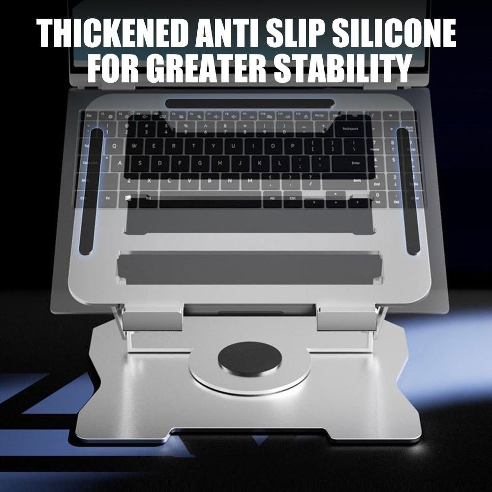 Heat Dissipation Rotatable Tablet Stand 360° Rotation Laptop Metal Bracket Laptop Holder  Tablet
