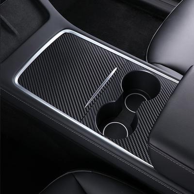 Auto Zentrale Steuerung Carbon Fiber Panel Schutz Aufkleber Patch Für Tesla Modell 3 Modell Y Auto Zubehör Innen Film 2024