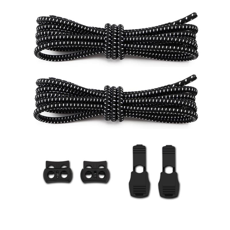 1Pair/3Pair New Unisex Round Elastic Shoelace High-Quality Laces for Sneakers and Casual Shoes Available in A Variety of Colors