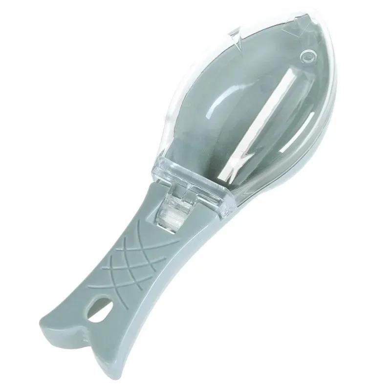 

Home Kitchen Fish Scales Scraper Fish Cleaning Tool Scraping Scales Device With Cover Durable Fish Scale Peeler Fish Skin Brush