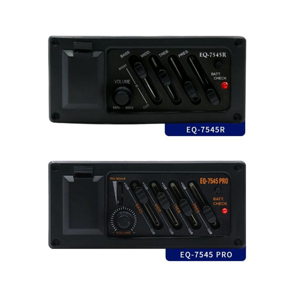 EQ 7545R Acoustic Guitar Preamp Amplifier 4 Band EQ Equalizer New Guitar Pickup