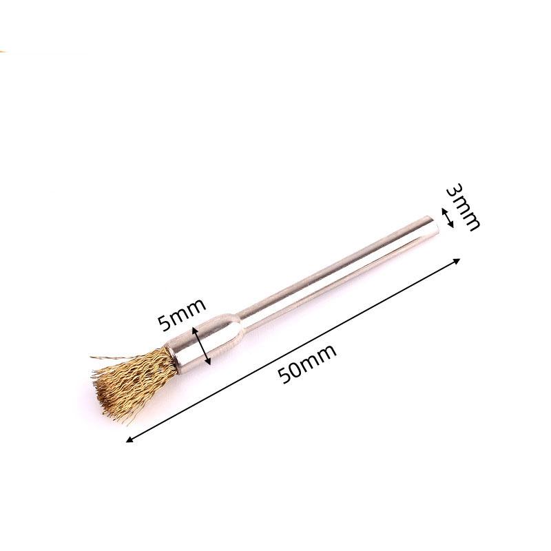 Mini perie Perie din sârmă de cupru Perie cu mâner Roată din sârmă de cupru Tip bol în formă de T Perie electrică de lustruit Perie de lustruit