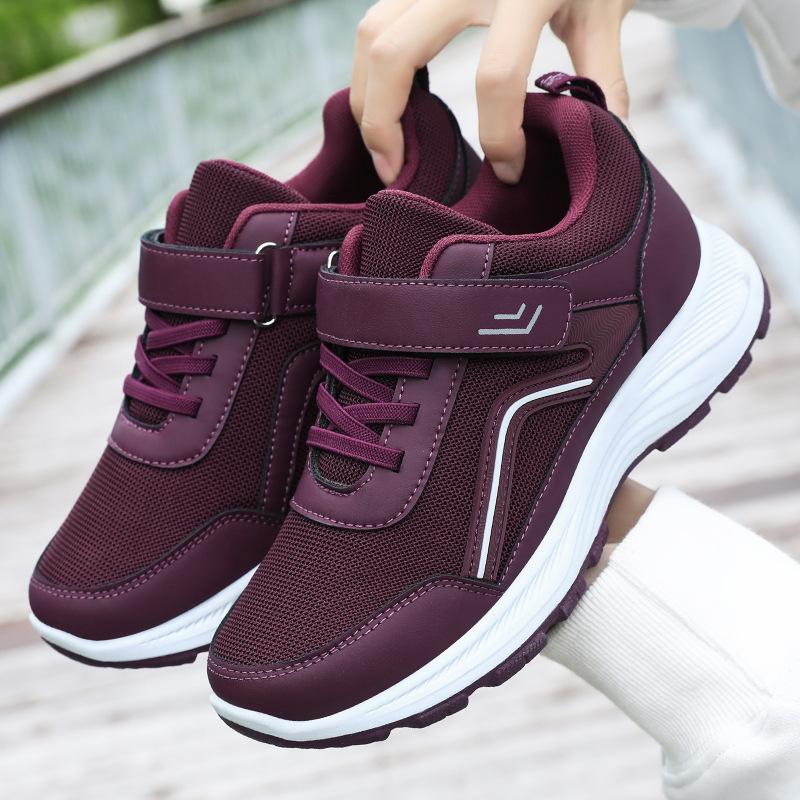 Changfengshu Women's Shoe Processing Customized Casual Shoes Soft Sole Comfortable Walking Shoes Daily Versatile Mother Shoes Lightweight Single Shoes
