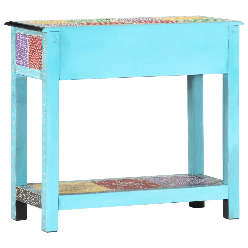 Console Table Hand Painted 80*35*75 cm Solid Mango Wood
