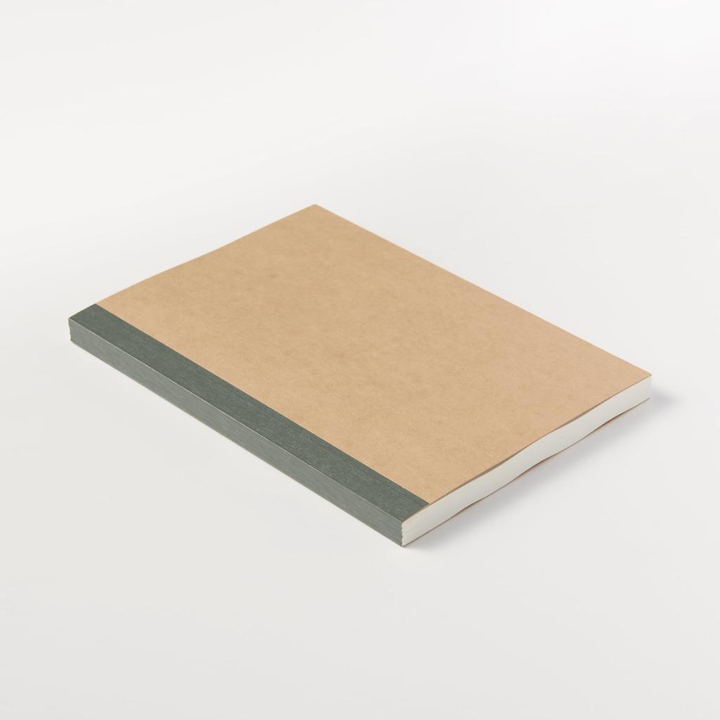 MUJI 6mm 100 82914092 Notebook, (horizontal Lines), B6, Beige, Sheets,