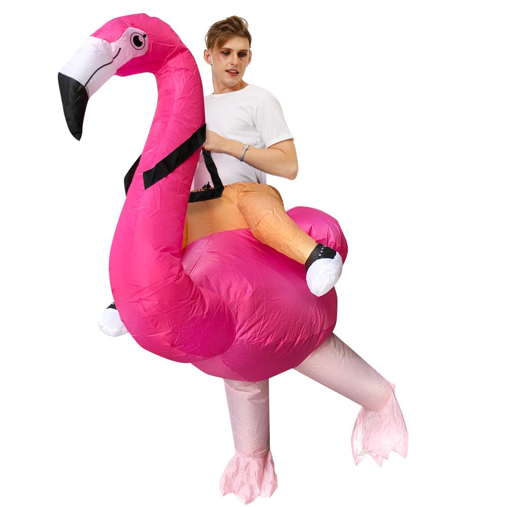 Costum Gonflabil Halloween Dinozaur & Flamingo Iepure: Recuzită amuzantă pentru spectacol cu animale