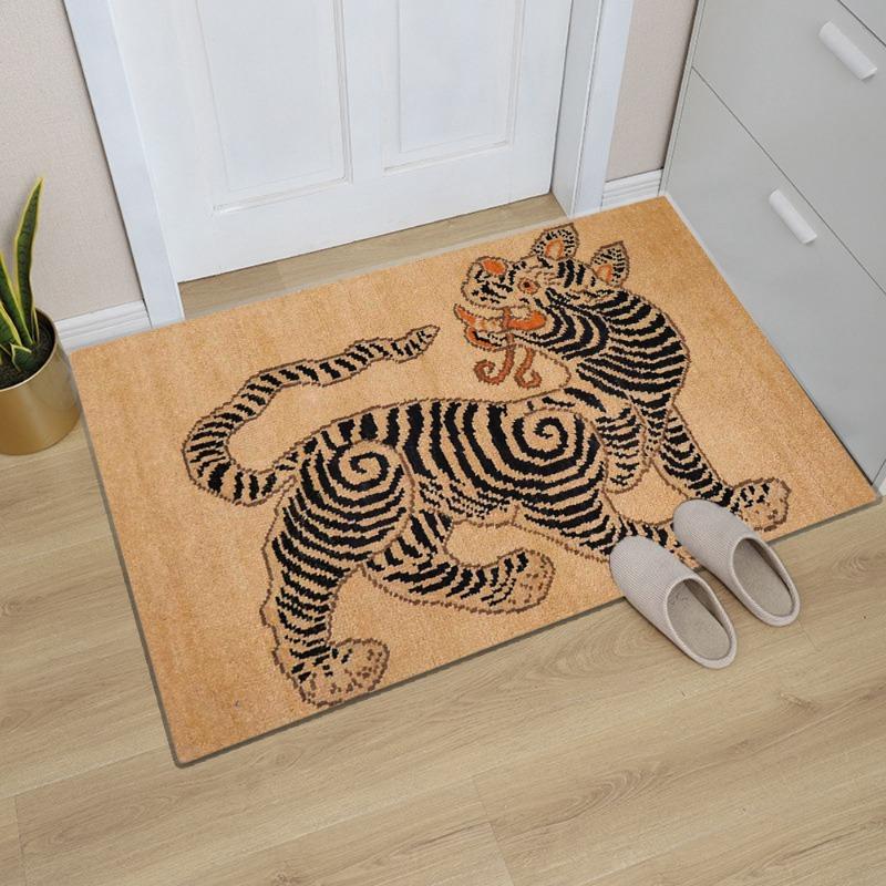 Retro Animal Carpet for Living Room Abstract Print Children's Bedroom Room Decor Rug Home Decoration Luxury Large Area Soft Mat