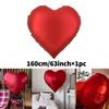 Oversize 63 inch red aluminum foil balloons and 18 inch love balloons Valentine's Day proposal wedding birthday decoration