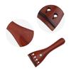 Professional 4/4 Size Violin Fitting Set with Shoulder Rest, Chin Rest, Tuner, Tailpiece, Endpin, and Screws for Practice, Concerts, and Beginners to