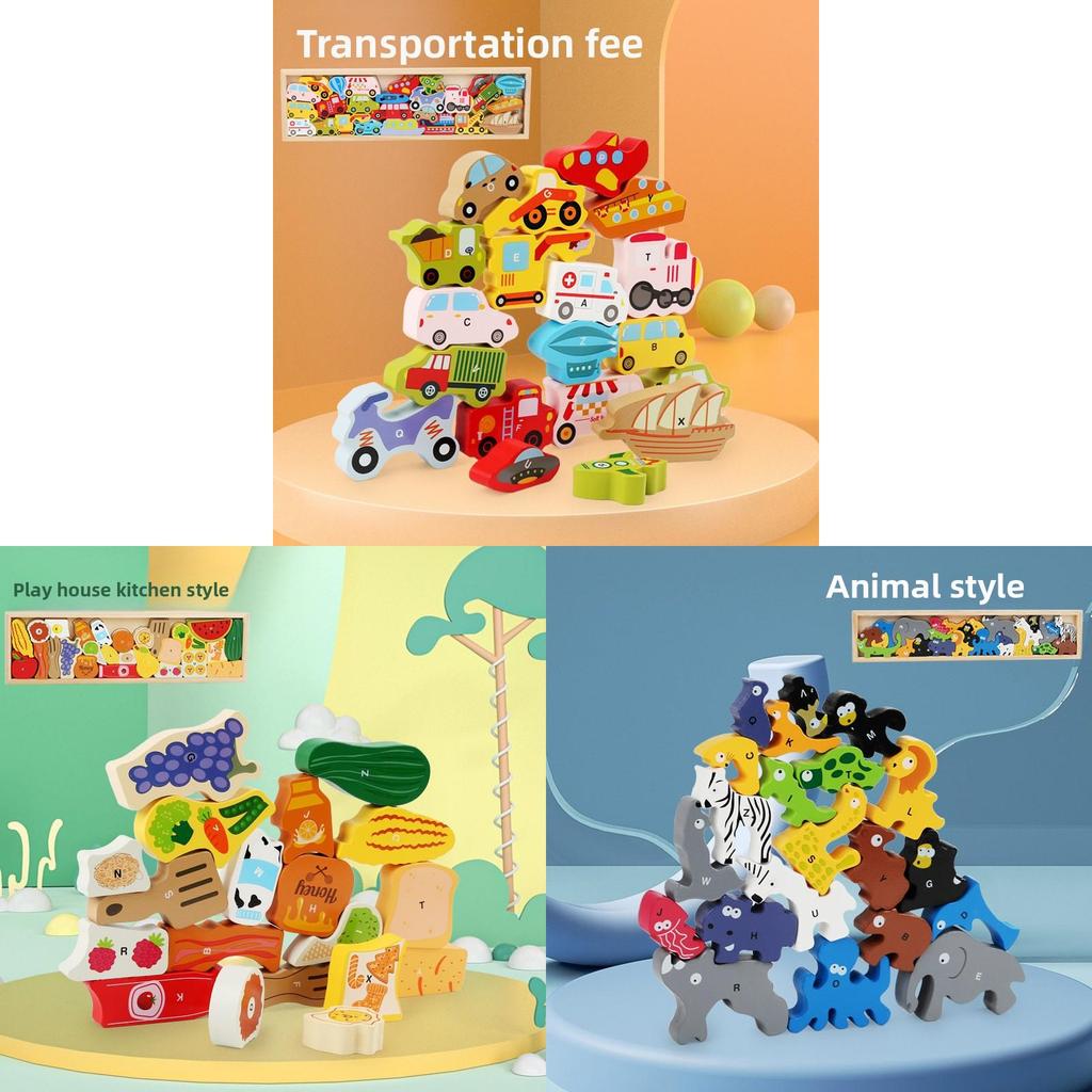 Wooden 3d Puzzle For Kids With Traffic Animal Theme Educational Toy For Early Learning
