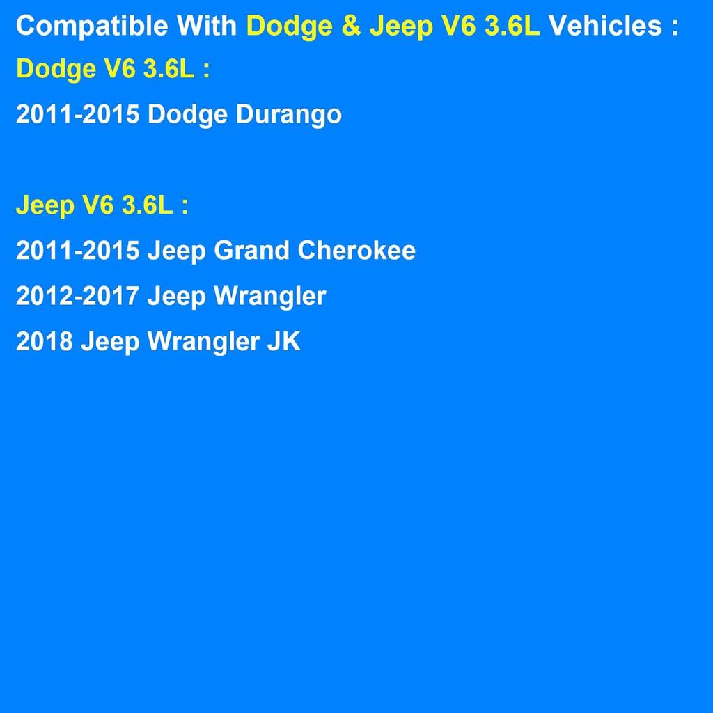 Upgrade Aluminium Thermostat Housing Compatible With Dodge Jeep 3.6 3.6L - 2011-2015 Durango & Grand Cherokee, 2012-2017 Wrangler JK JKU, 2018