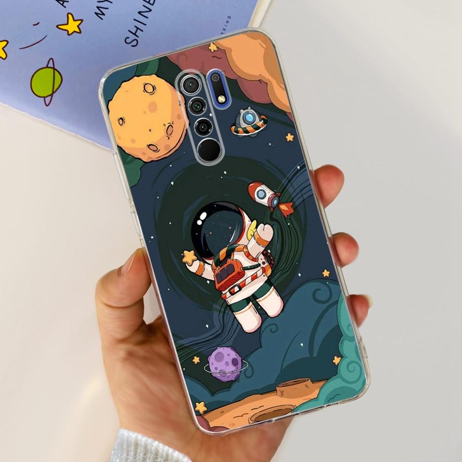 For Xiaomi Redmi 9 Case Stylish Painted Fundas 6.53'' Soft Silicone Phone Case For Xiaomi Redmi 9 Prime Redmi9 Back Cover Bumper