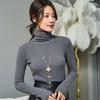 Korean Crystal Flower Sweater Chain Necklace - Long, Versatile for Autumn/Winter