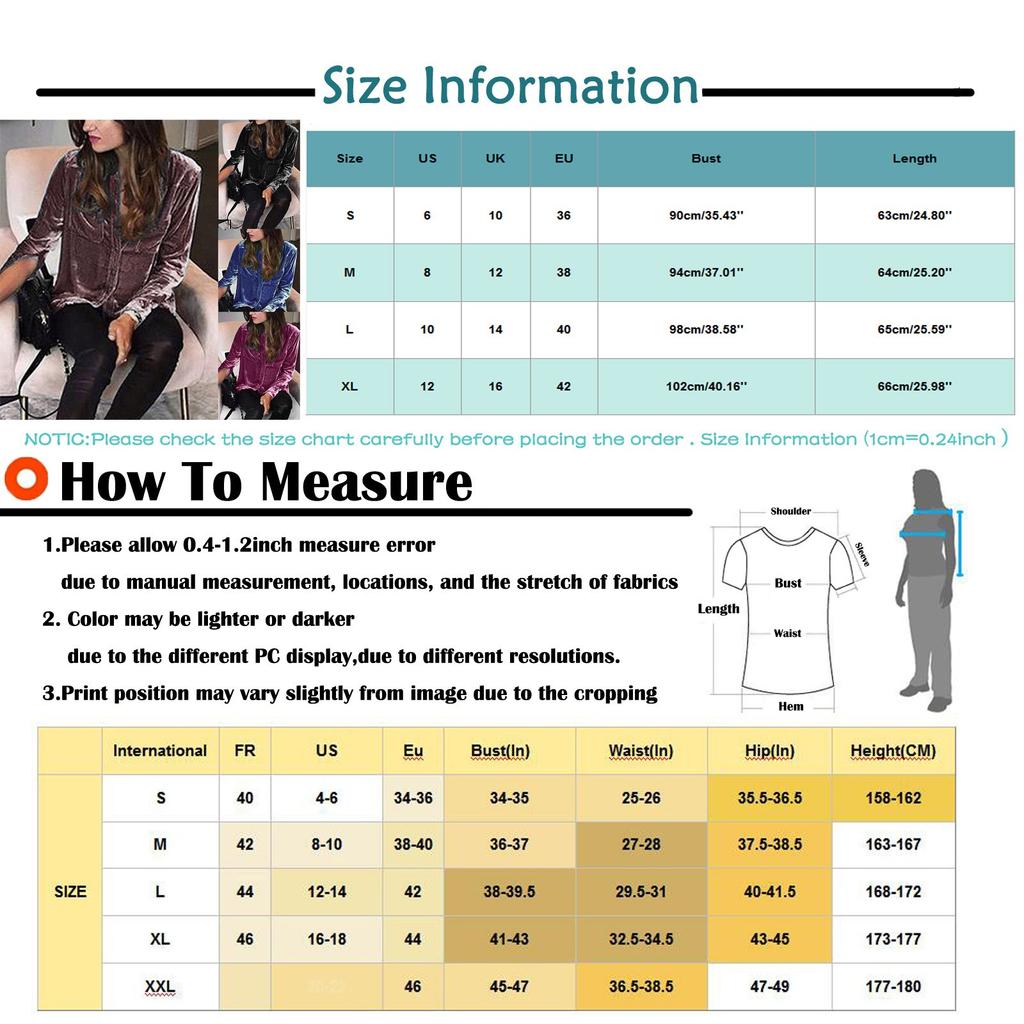 Women's Winter Fashion Velvet Long Sleeve Button Pocket Casual Shirt Top