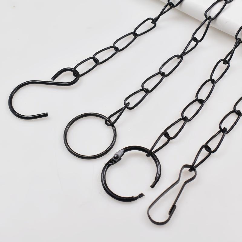 

Маленькая железная цепь для вывесок, плакатов, фонарей, знаков парковочных мест и флагштоков Total 10cm