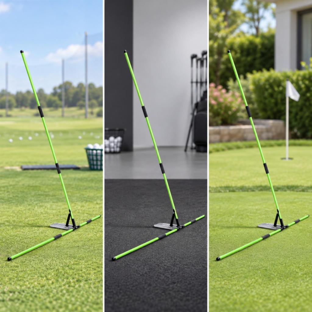Alignment Aid Stable Golf Swing Plane with Rods Long-Lasting