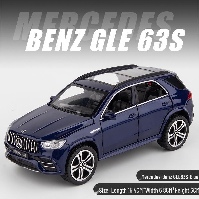 Mercedes-Benz GLE 63S 1:32 Alloy Toy Car Model, Six-Door with Sound, Light, and Pull-Back Features.