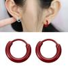Orecchini a clip colorati in resina per piercing all'orecchio Cerchi leggeri Orecchini per uso quotidiano Accessori moda per ragazze