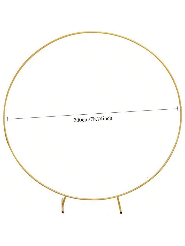 Gold Party Decor Arch Stand 2M*2M - Sturdy Balloon Frame Backdrop Bracket for Weddings Birthday Engagement Celebration 1PCS