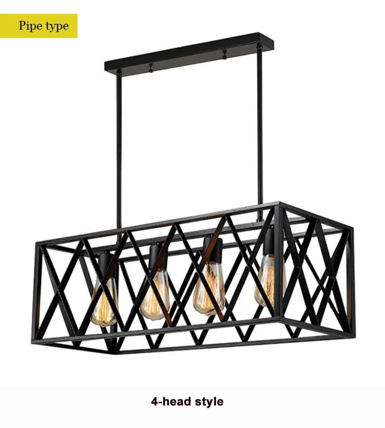 Vintage American Style Chandelier Industrial Attic Restaurant Lighting Chandelier Clothing Store Home Decoration Ceiling Light