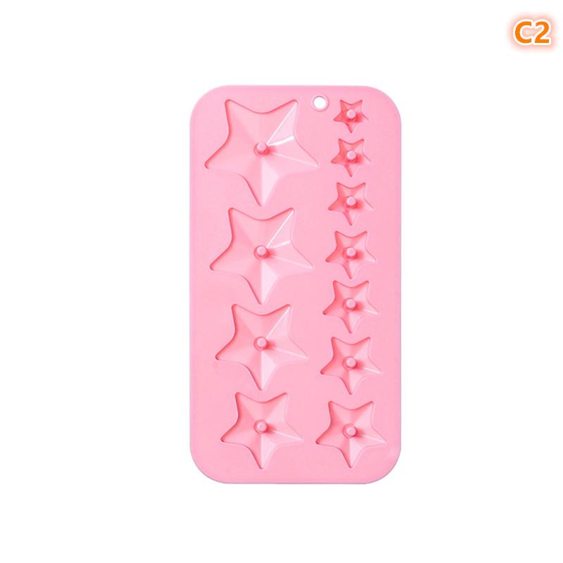 Multicavity Heart Little Star Biscuit Making Tool Twinkle Star Chocolate Muse Cake Silicone Mould Ice Tray Candle Soap Decor