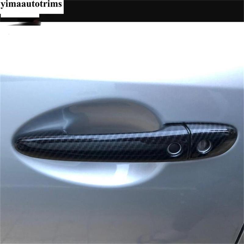 Chrome Front Rear Fog Light Lamp Door Handle Bowl Grille Strip Rearview Mirror Cover Trim For Mazda 3 2017 2018 Car Accessories