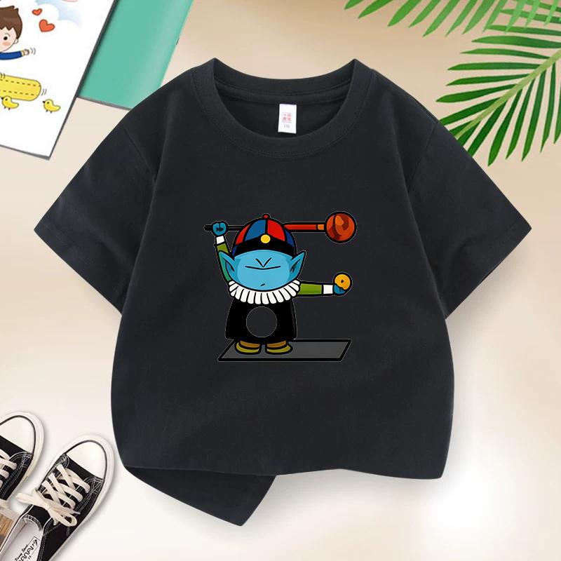 Dragon Ball Summer Childrens TShirt with DZ Letters Print Cute Casual Short Sleeve for Boys and Girls Suitable As A Gift