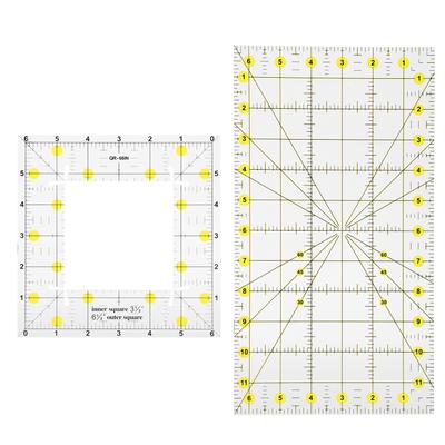 Quilting Ruler Rectangular Sewing Drawing Measure Tools Acrylic Craft Cloth Supplies