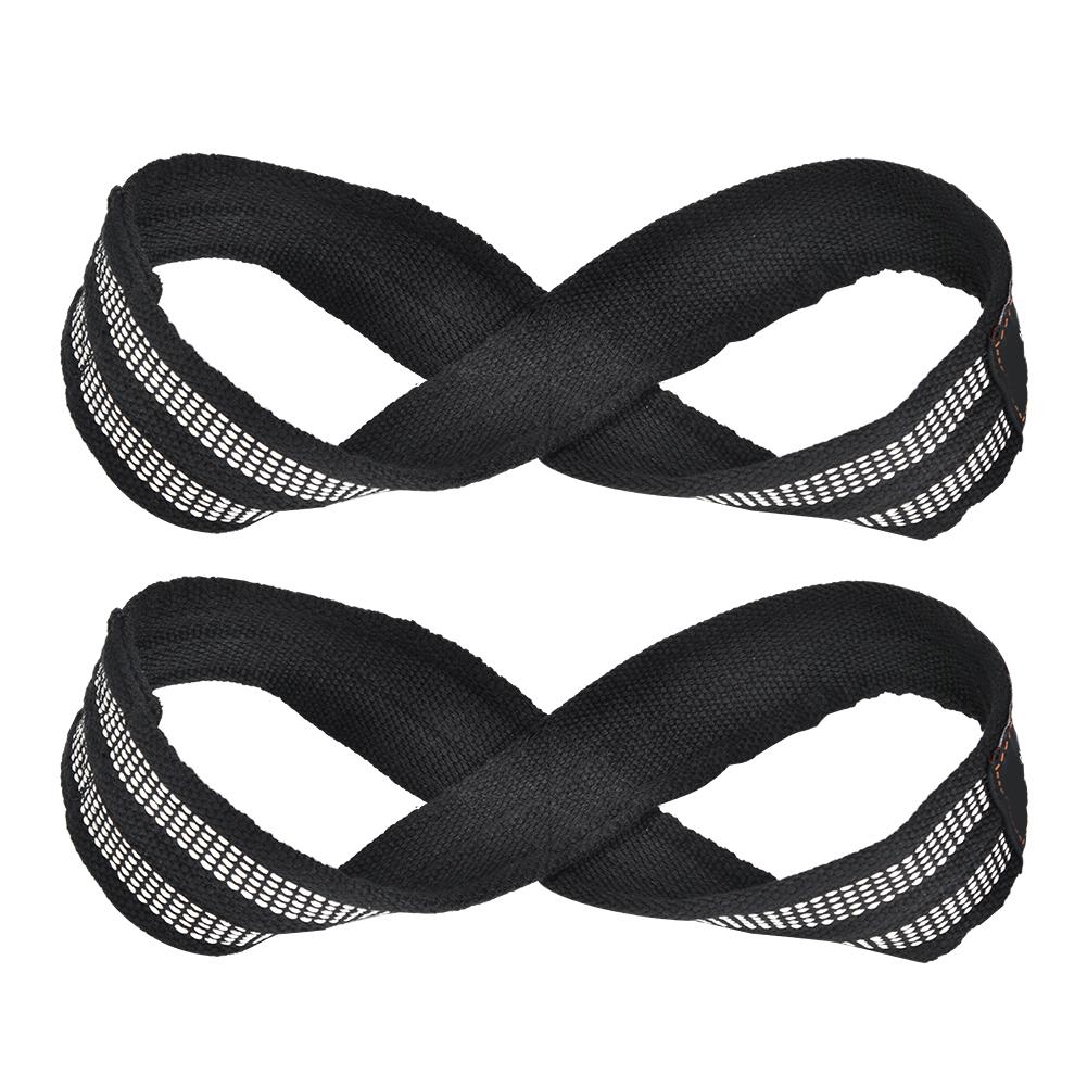 1 Pair Figure 8 Resistance Bands Weight Lifting Straps Grasp Belt Gym Fitness Equipment for Pull-ups Horizontal