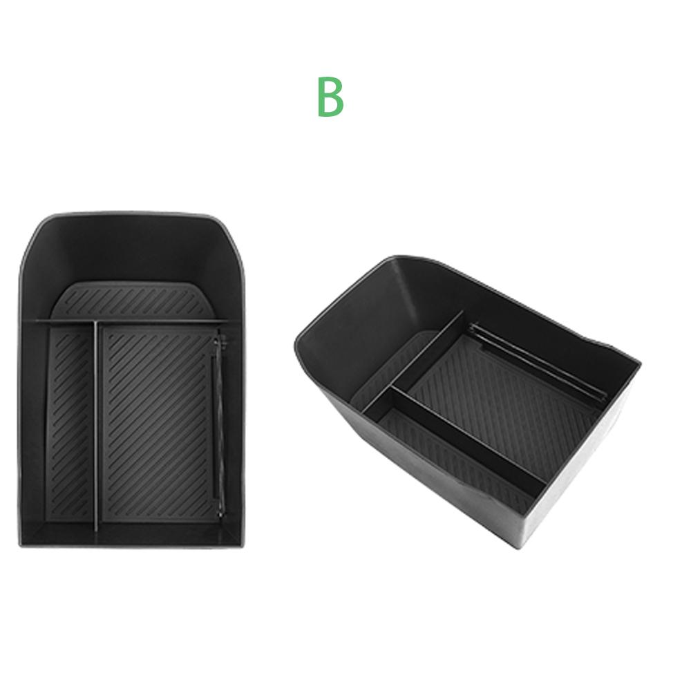 Car Interior Trim Central Storage Box Console Armrest Organizer Holder black ABS Material for KIA EV3 2024 2025 2026 LHD RHD