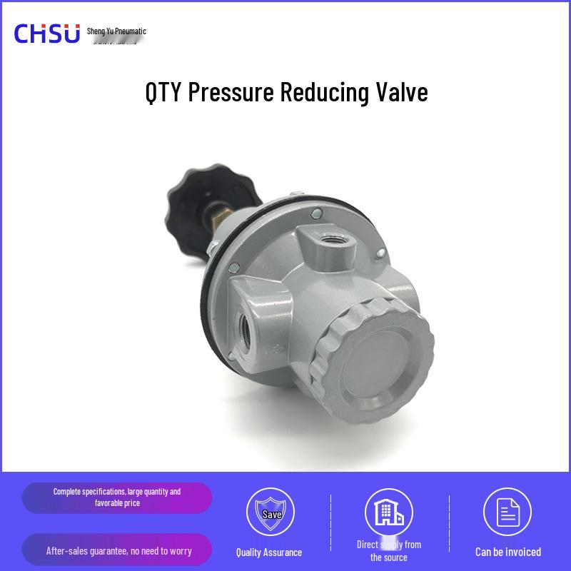 Pneumatic Pressure Regulating Valve QTY-10 & QTY-15 Air Pressure Reducing High-Pressure Valve