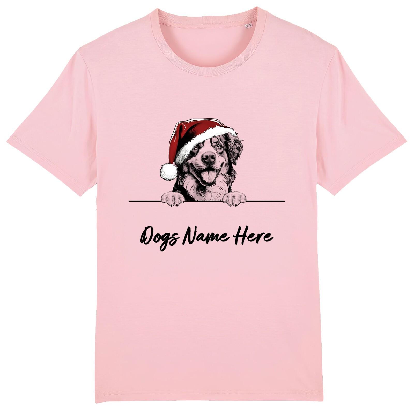 BERNESE MOUNTAIN Personalised Christmas Dog T-Shirt Mens Womens Tees Top Mens Womens Dogs Name 4XL