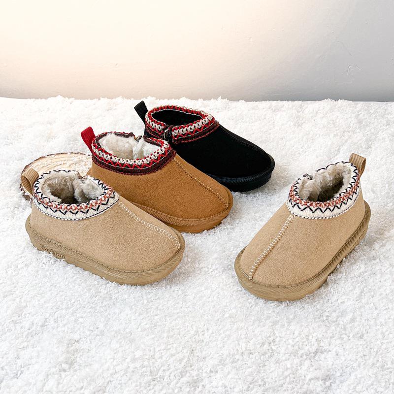 

2025 Winter Infant & Toddler Warm Boots - Boys & Girls Cotton Walking & Fashion Snow Shoes Size 17 - Length 13cm абрикосовый