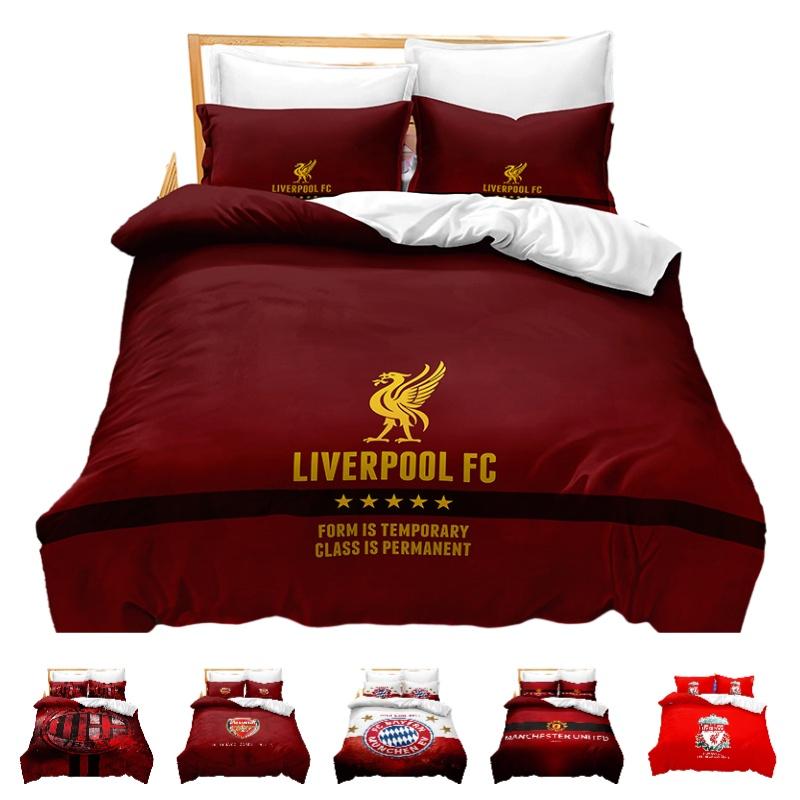 Luxury 3d Digital Print Bedding Set For Football Fans Wholesale Bedding Set For Football Enthusiasts