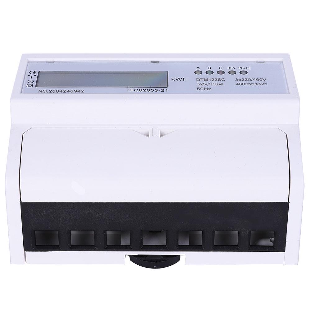 230400V 5100A Energieverbrauch Digitaler Stromzähler 3-Phasen-KWh-Meter mit LCD