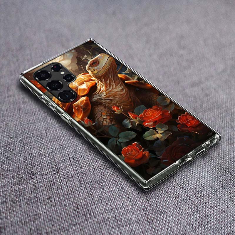 Marine Organisms, Sea Turtles, And Animals Phone Case For Samsung Galaxy S24 S23 S21 S20 FE S22 S26 Ultra S25 Edge S10 Plus Cove