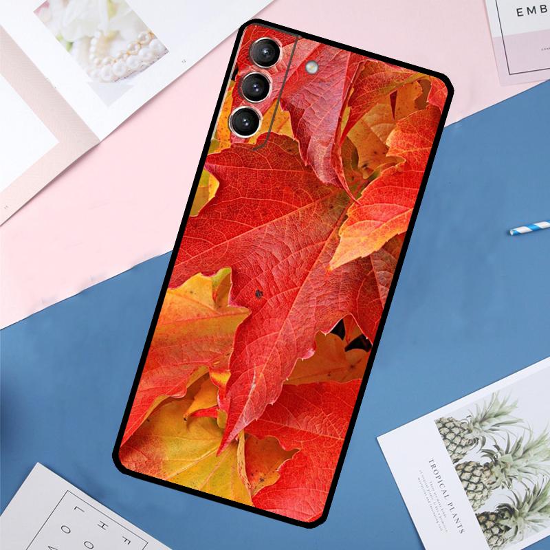 Autumn Leaves Case For Samsung Galaxy S25 Ultra S21 S22 S23 S24 Ultra S9 S10 Plus S20 FE S25 FE Back Cover
