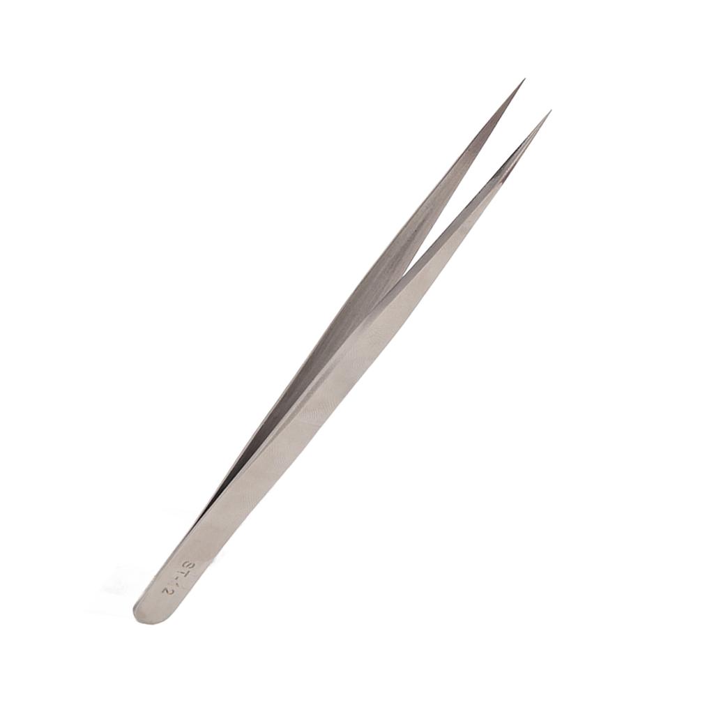 Stainless Steel Tweezers Professional Prevents Magnetic Hardened High Elasticity Accuracy Tweezers ST12
