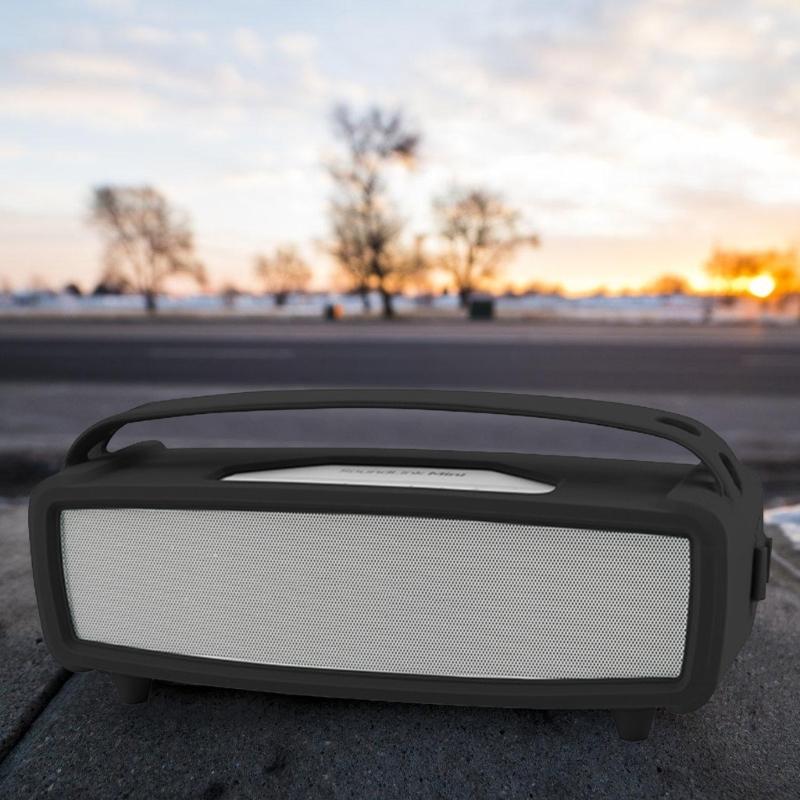 Schutzhülle aus Silikon für Lautsprecher Tasche mit Schultergurt Staubschutzstöpsel Schalllochdesign Schutzhülle