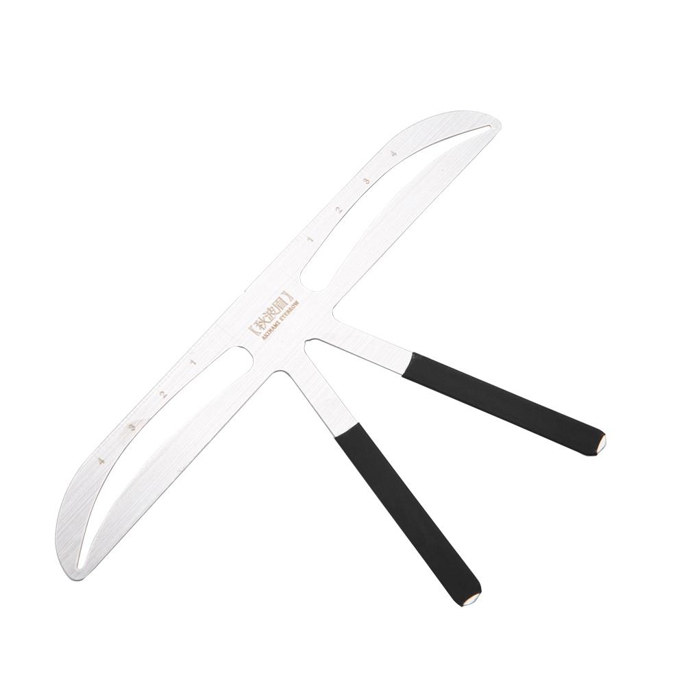 Tattoo Eyebrow Ruler Eyebrow Measure Balance Extension Ruler Shape Stencil 8#